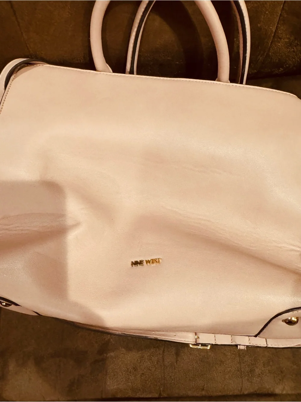 Nine West Maddol Jet Set Blush Floral Appliqué Tote